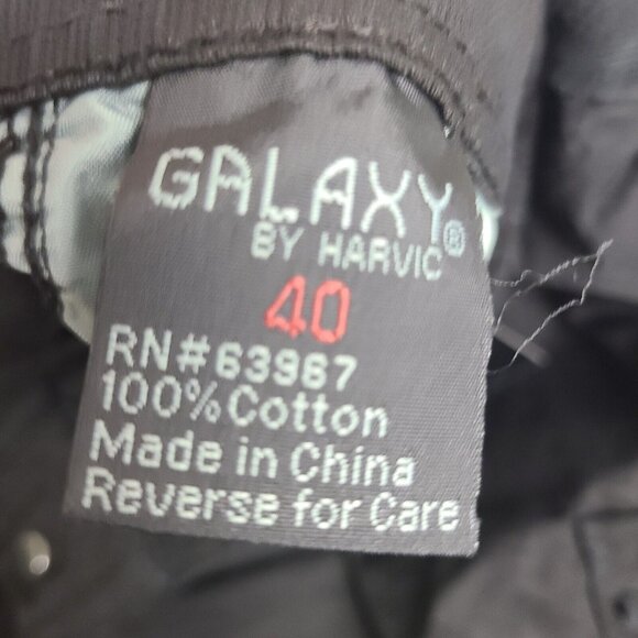 Galaxy By Harvic Men's Black Belted Waist Drawstring Hem Cargo Shorts 40‎ - Picture 8 of 11